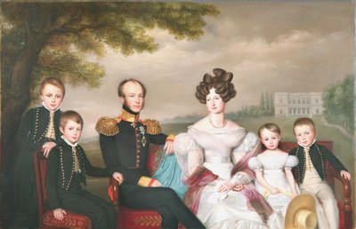 King William II with His Family. From Left to Right by Jan Baptist van der Hulst